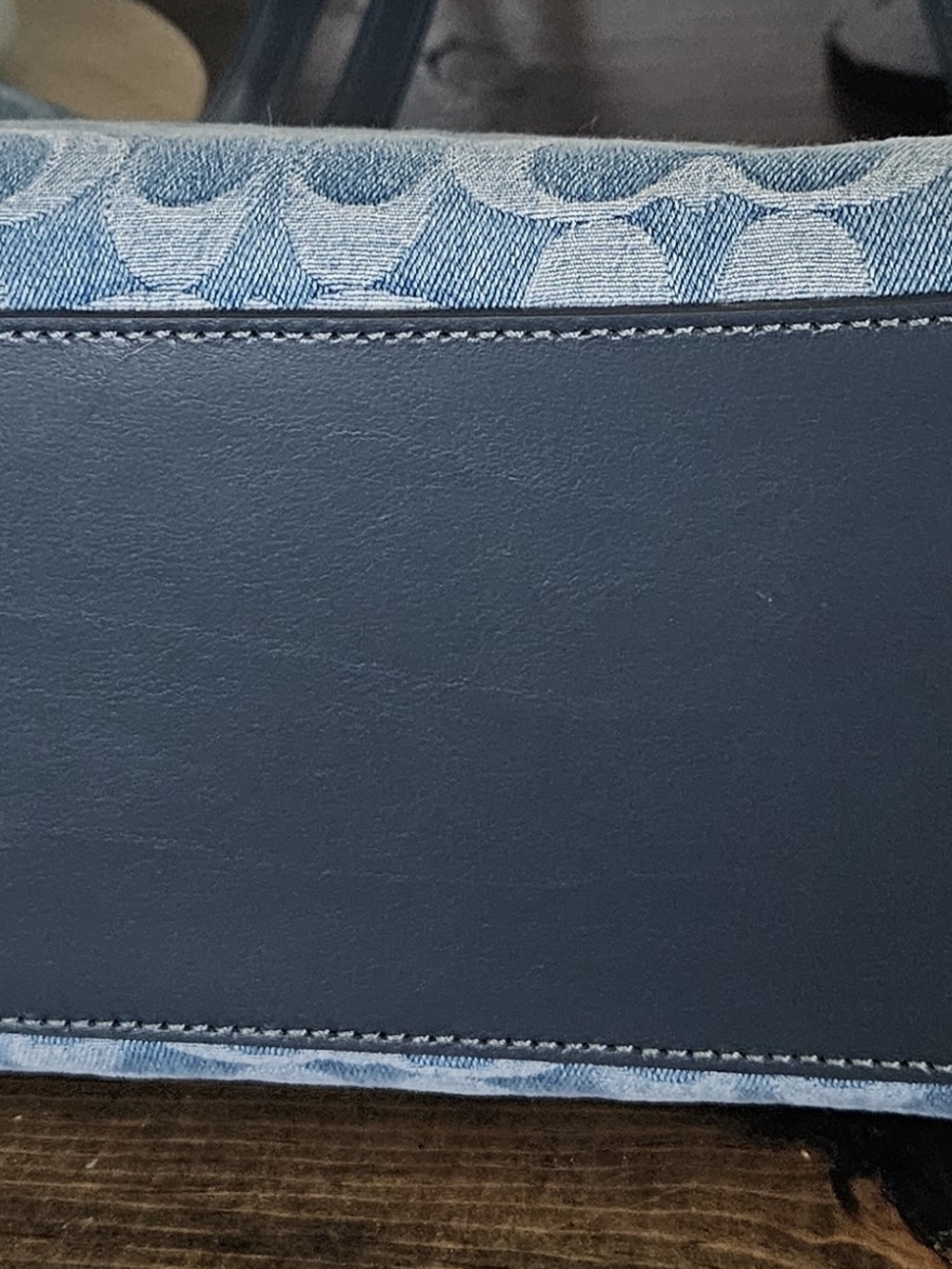 Coach Denim Signature Tote Bag in Blue - Picture 6 of 7